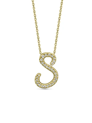 Small Diamond Italic Initial