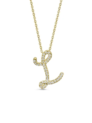Small Diamond Italic Initial