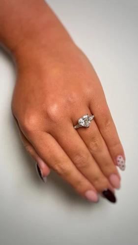 Platinum Heart-Cut Baguette Shoulder Lab Diamond Ring