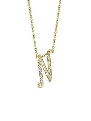 Small Diamond Italic Initial