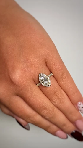Halo Marquise Lab Diamond Ring