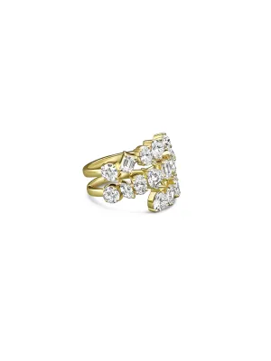 Toi Et Moi Yellow Gold Lab Diamond 2.75CT Ring