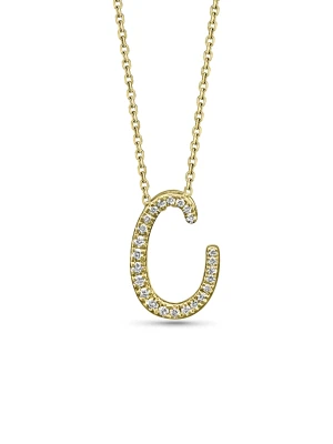 Small Diamond Italic Initial