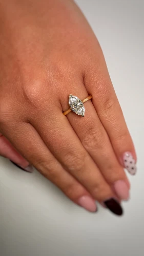 Marquise Lab Diamond Ring