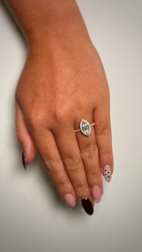 Halo Marquise Lab Diamond Ring