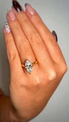 Classic Marquise Lab Diamond Ring
