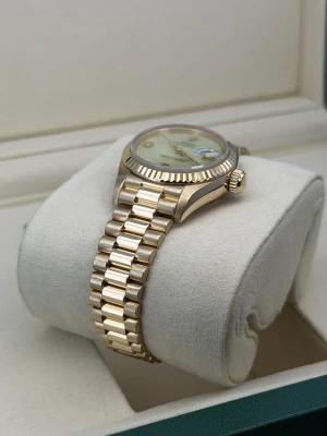 Gold ladies 26mm full gold datejust - rare jadeite stone dial 69178