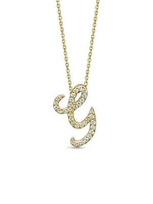 Small Diamond Italic Initial