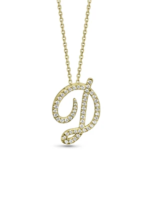 Small Diamond Italic Initial